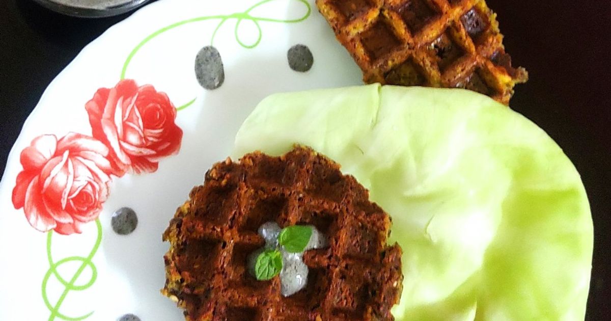Resep Waffle Falafel with Black Sesame Tahini Sauce Enak,... - foto hasil masakan Resep Waffle Falafel with Black Sesame Tahini Sauce Enak,... - foto hasil masakan