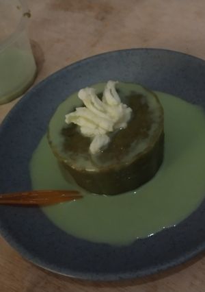 Foto resep Dessert Biskuit Matcha Creamy (gluten free)