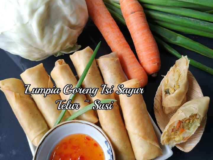 Anti Ribet, Memasak Lumpia goreng isi sayur telur Yang Sederhana