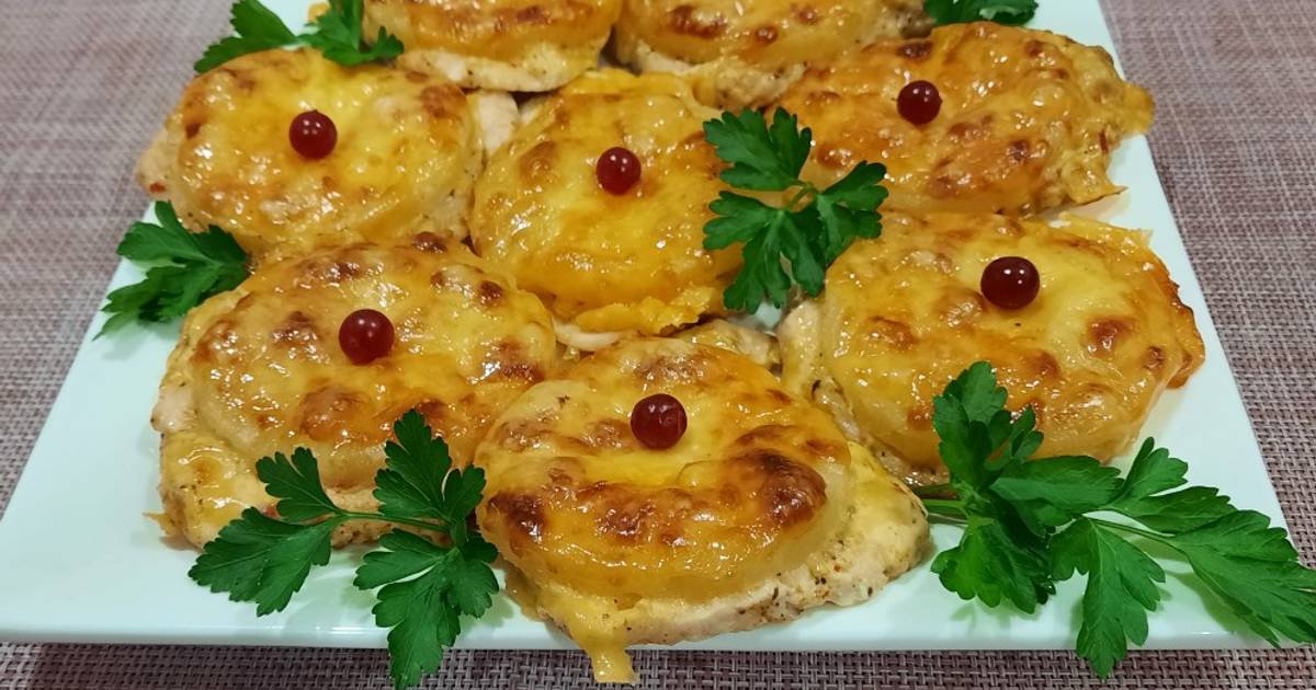 Полезные свойства КУРИЦА ПО-ФРАНЦУЗСКИ С АНАНАСАМИ