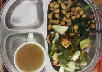 Easiest Way to Make Yummy Chickpeas salad meal and soup