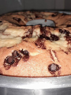 Una foto de Budín de vainilla con chispitas de chocolate