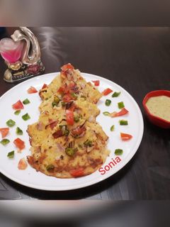 सूजी ब्रेड चीला (sooji bread chilla recipe in HIndi) रेसिपी मुख्य फोटो
