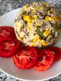 Couscous con porotos verdes y choclo