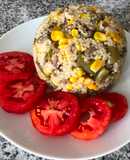 Couscous con porotos verdes y choclo