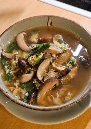 Foto resep Sup Shiitake dan Telur