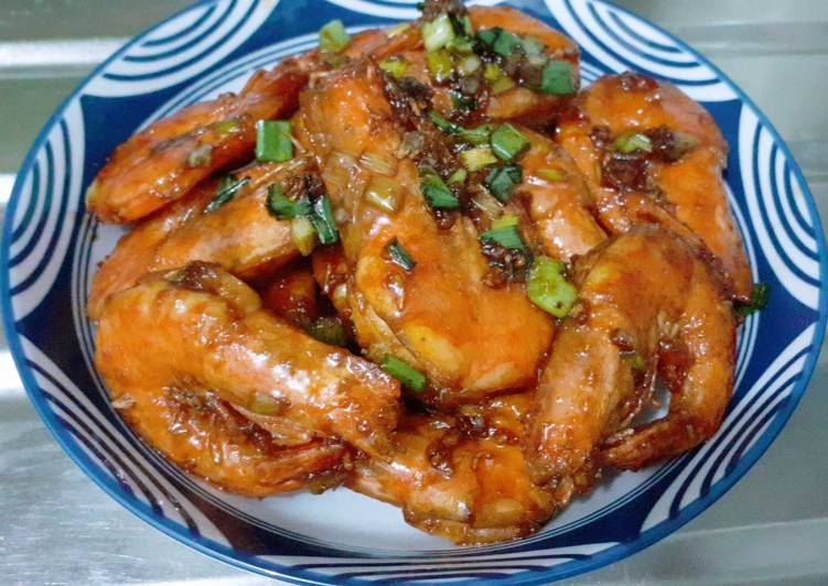 Resep Udang goreng saos kecap Bangau yang Bikin Ngiler