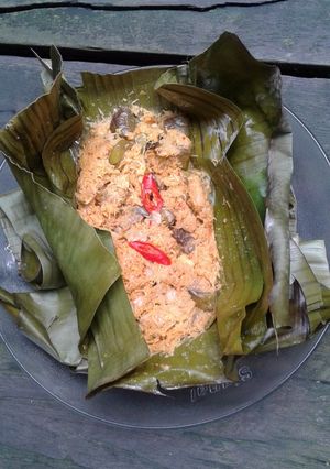 Foto resep Botok Terong Ijo & Jamur Tiram
