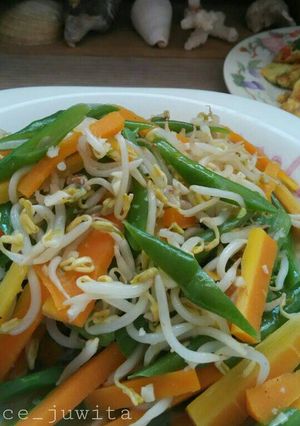 Foto resep Oseng buncis, wortel & toge