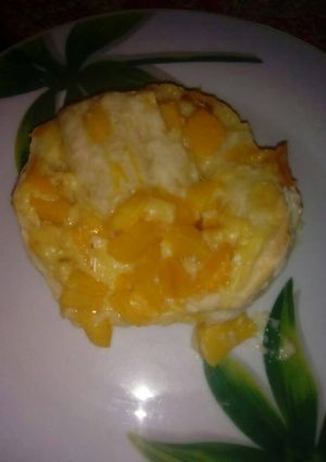 Kelt tésztás pudingos barackos süti! recept fotója