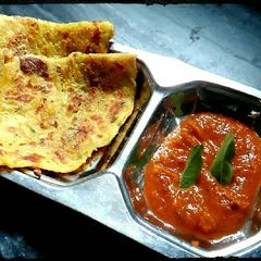 A picture of Potato Omlet.