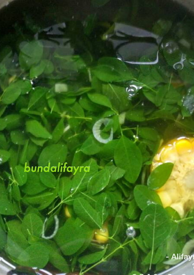 Foto resep Sayur bening daun kelor