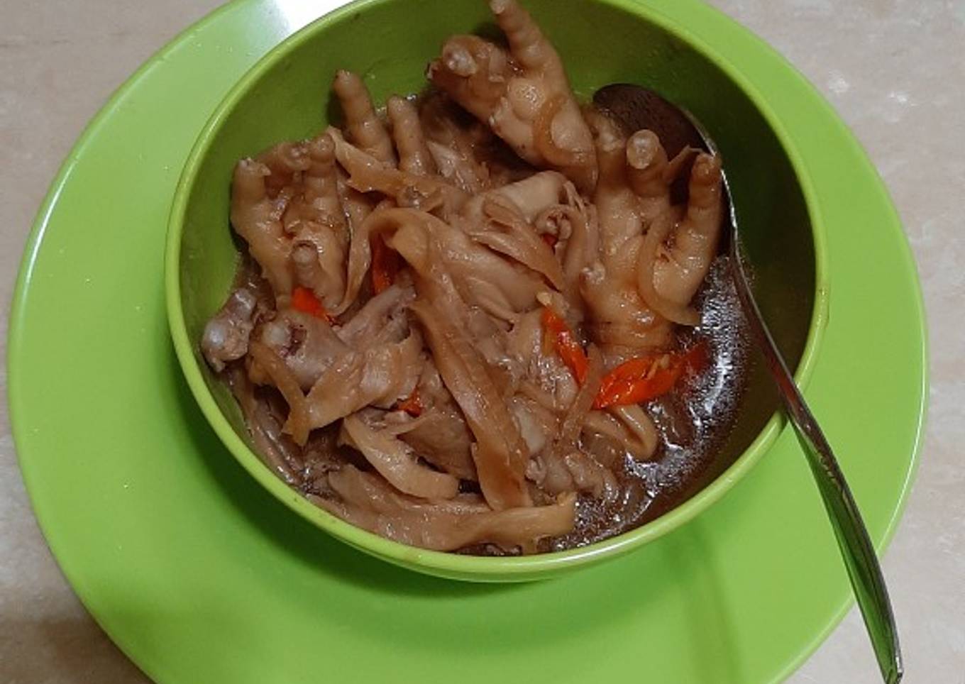 Ceker Jamur Saus Teriyaki