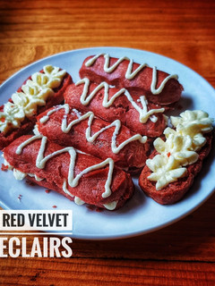 Foto resep Red velvet eclairs