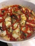 Pescado corvina con pimentón o pescado blanco