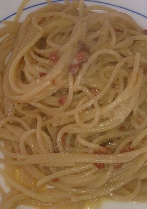 Una foto de Pasta carbonara, receta original