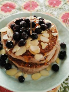 Una foto de Hot cakes de trigo sarraceno