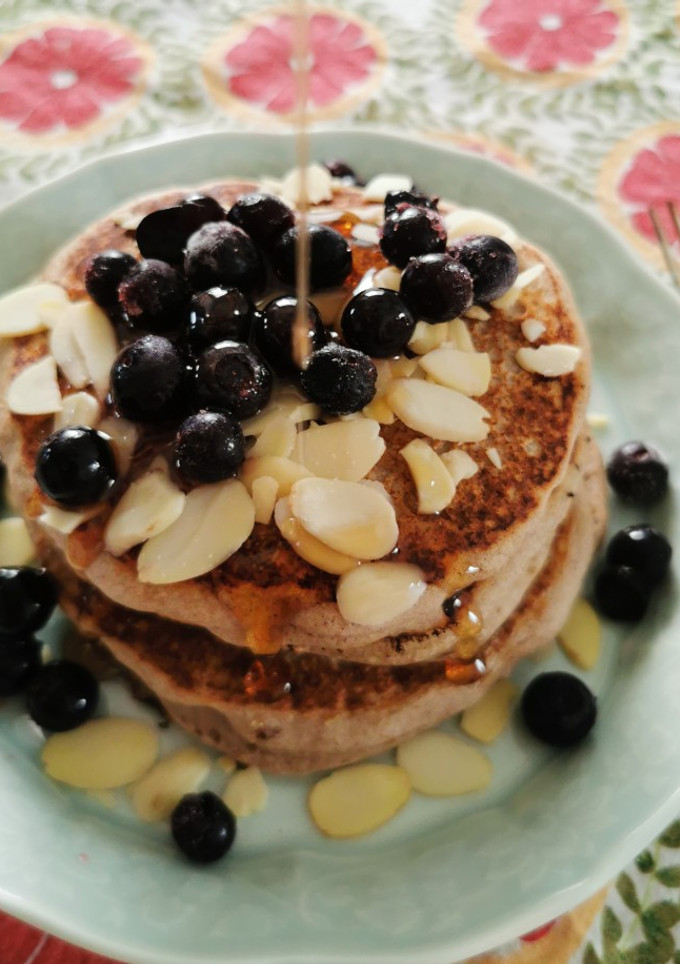Una foto de Hot cakes de trigo sarraceno
