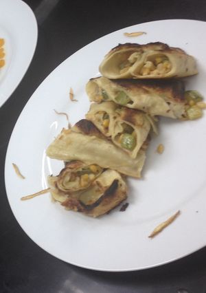 Una foto de Creps de maíz