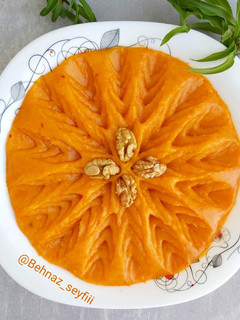 عکسی از دستور حلوای هویج🥕
