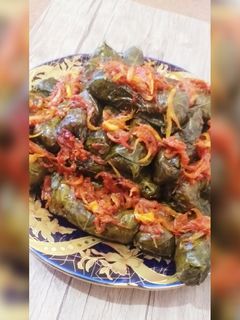 عکسی از دستور دلمه برگ مو