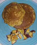 Pan cakes de avena, manzana y canela