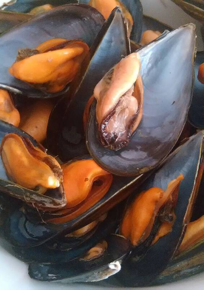 Una foto de Mejillones al vapor
