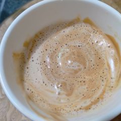 A picture of Dalgona coffee.