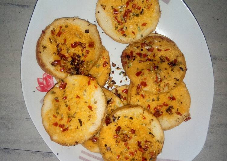 Steps to Make Favorite Garlic bread.#bakingForKids