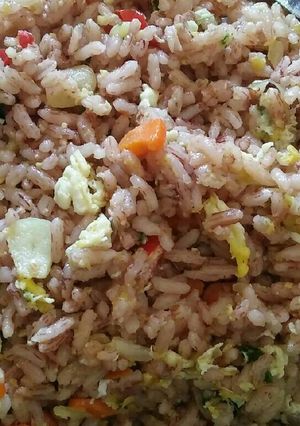 Foto resep Nasi goreng beras merah