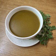 A picture of Moringa soup (healthiest recipe).