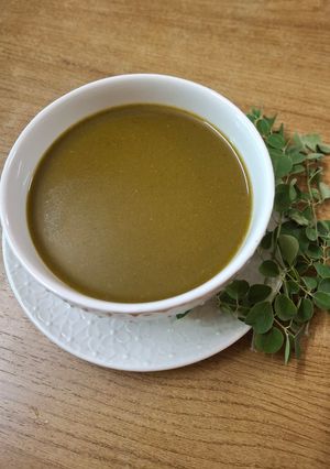 A picture of Moringa soup (healthiest recipe).