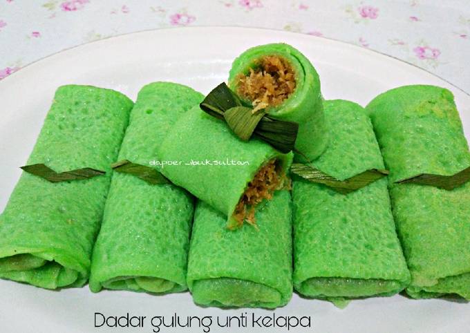 How to Cook Delicious Dadar gulung isi unti kelapa