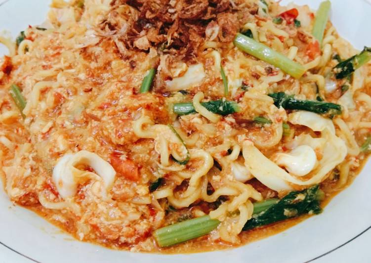 Resep Indomie kangkung belacan/terasi, Lezat