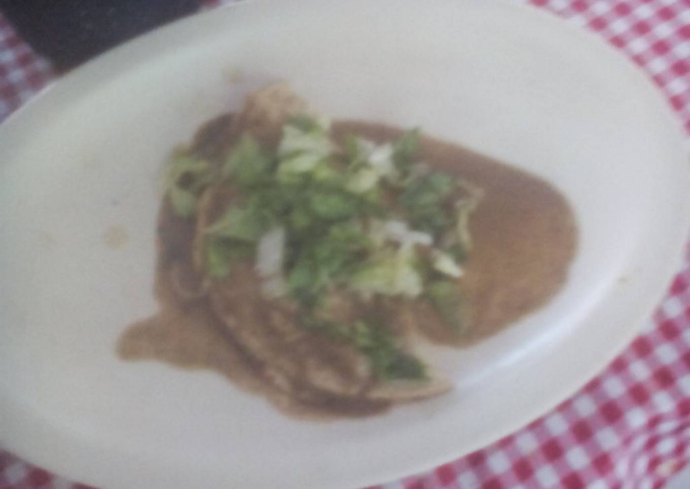 Pollo en mole verde