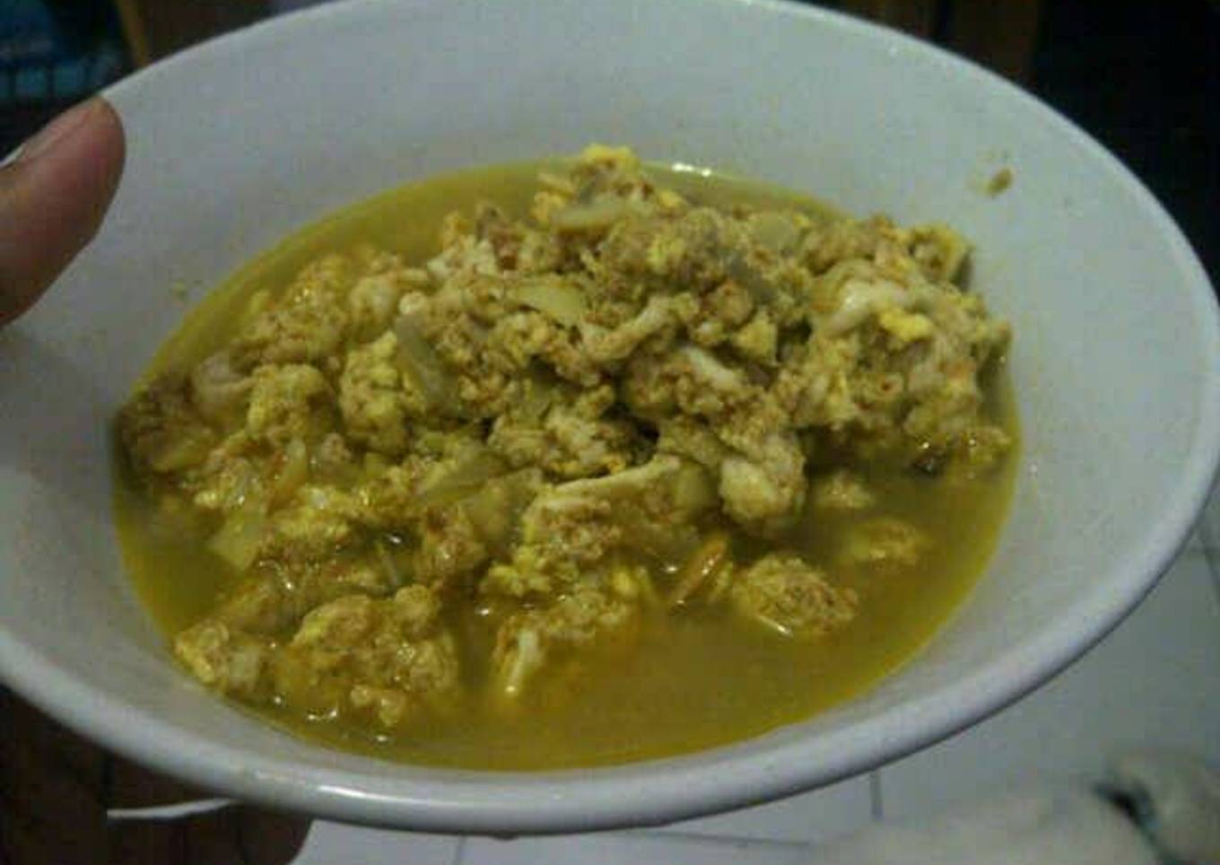 Orak arik telur rebus rasa gulai ala anak kost