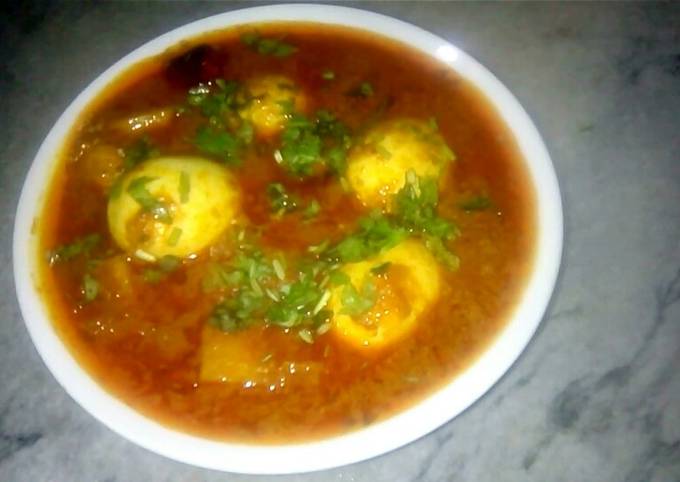 Egg potato qorma Recipe