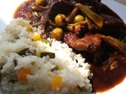 Una foto de lengua con chile ancho