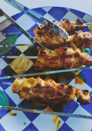 Une photo de Brochettes de poulet aux épices