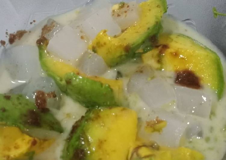 Avocado ice palm sugar