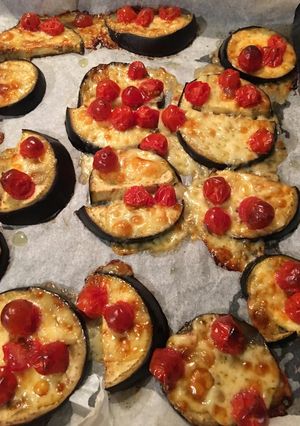 Une photo de Aubergines pizza