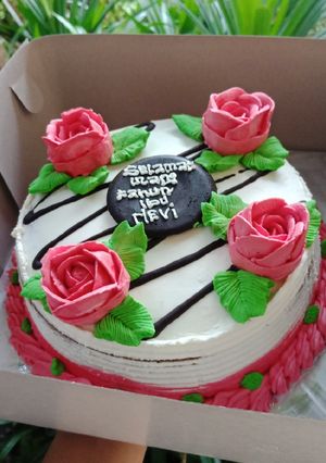 Foto resep Butter cream kue ulang tahun