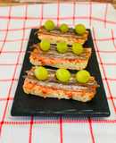 Tostas para vermut dominguero