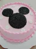 Pastel de chocolate de minnie mouse
