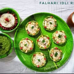 A picture of Falhari Idli Rings / Vrat Ki Idli.