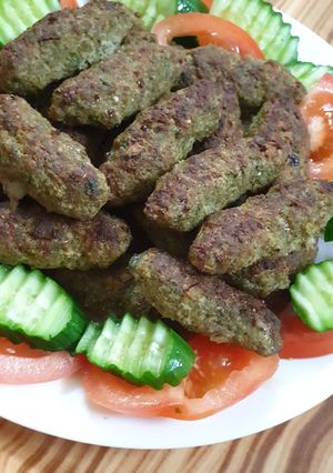 صورة لوصفة اصابع الكباب
