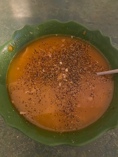 A picture of My awsome bean and bacon soup.