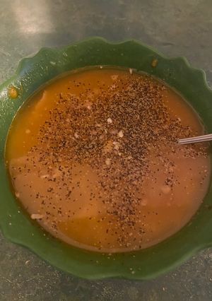 A picture of My awsome bean and bacon soup.