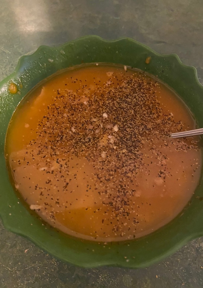 A picture of My awsome bean and bacon soup.