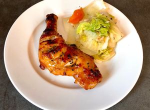 Hình của món Eatclean/ Lunch - Bữa trưa #07 (Đùi Gà Nướng + Rau Cải Thảo Xào).